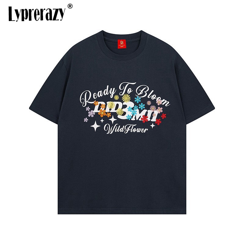 Streetwear Brand Flower - Lyprerazy уличная брендовая мужская футболка с