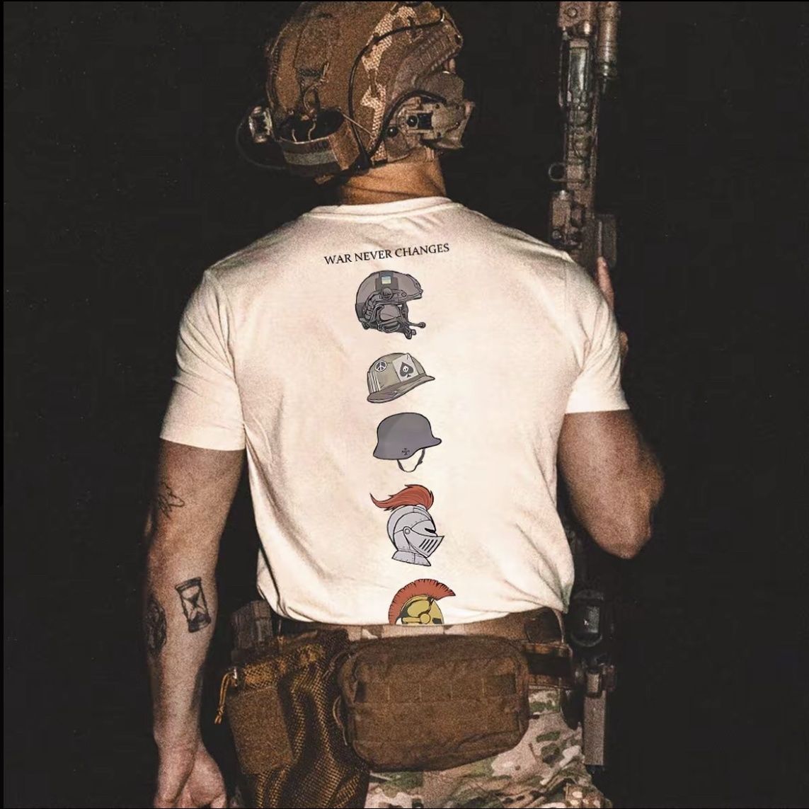 Streetwear Brand Shirts - Шлем «История эволюции», американский тренд, брендовая