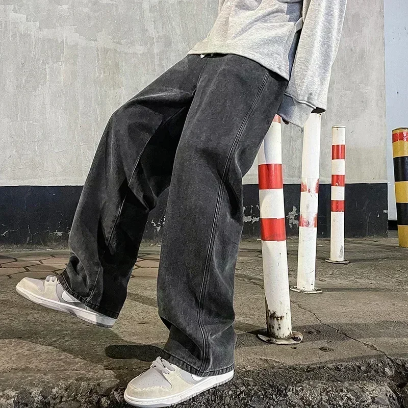 Streetwear Brand Jeans - Новая уличная одежда, свободные джинсы, мужские