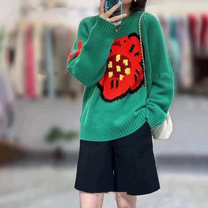 Streetwear Brand Flower - Женский свитер из 100% чистого кашемира