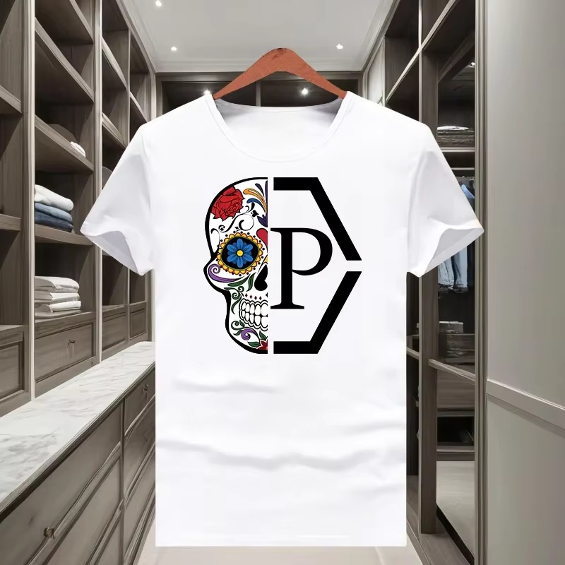 Streetwear Brand Flower - Классическая модная футболка с принтом «Половина
