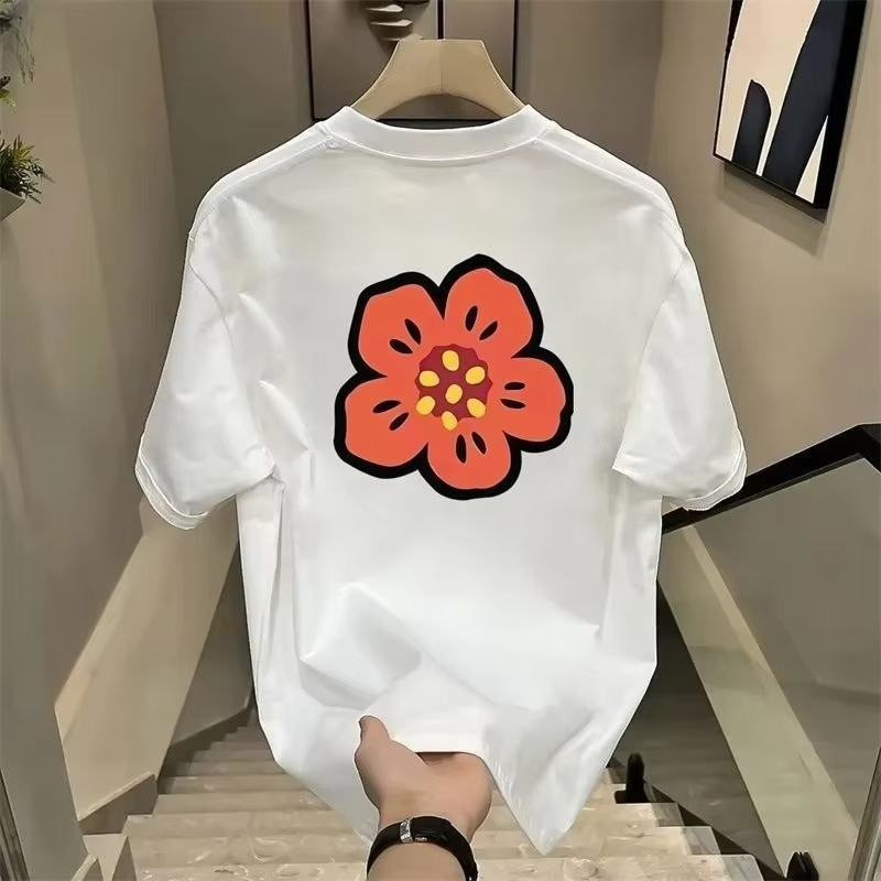 Streetwear Brand Flower - Футболка унисекс с мультяшным цветочным принтом