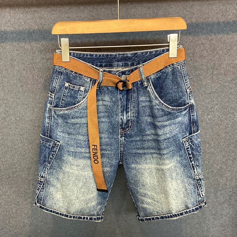 Streetwear Brand Jeans - Летние мужские повседневные джинсовые шорты, брендовые