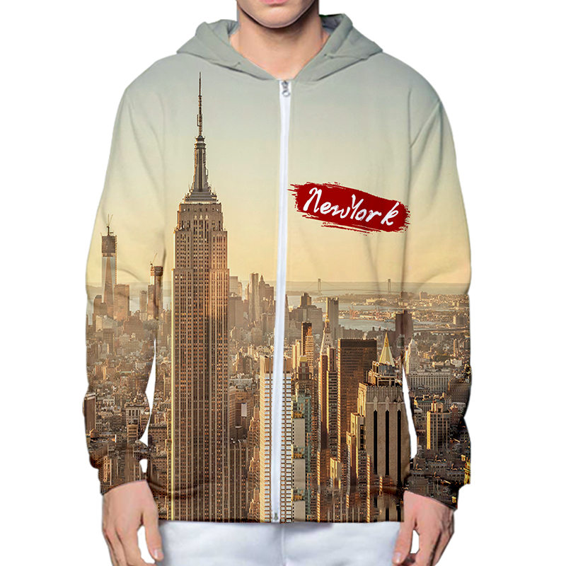 Streetwear Brand New York - Осень-зима, толстовки с 3D принтом New