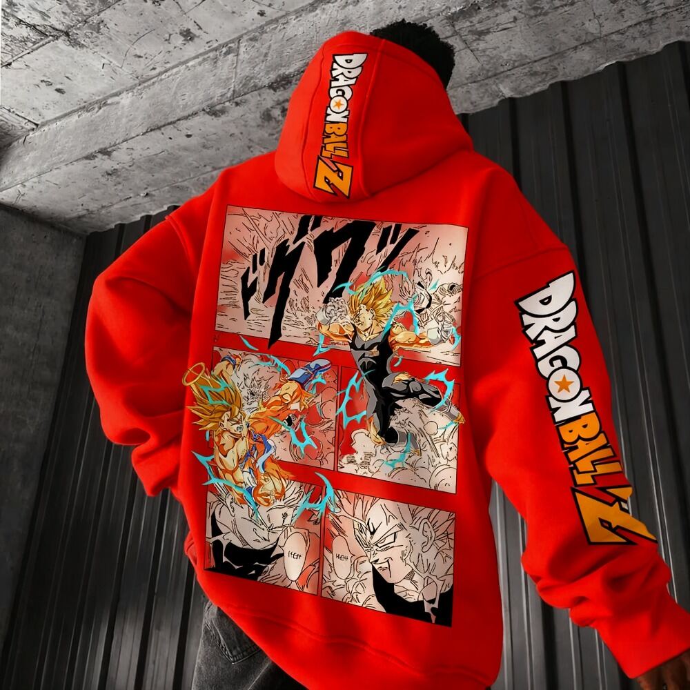 Streetwear Brands - Фирменная толстовка с принтом Dragon Ball
